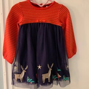NWT Mini Boden Christmas Dress 6-12 months